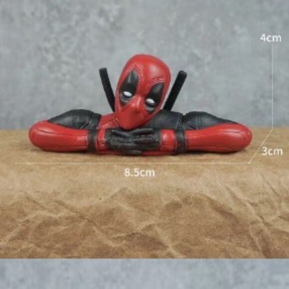 Deadpool 6 Piece Mini Figure Set Marvel Action Poses Desk Display - Picture 9 of 10